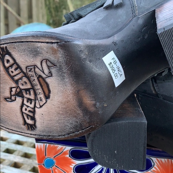 FREEBIRD BT STEVEN NEW! INCA Fringe Tall Boots 7 - Picture 8 of 11